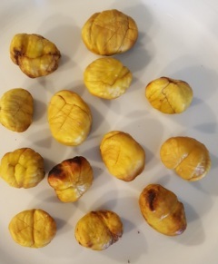 peeled, cooked chestnuts